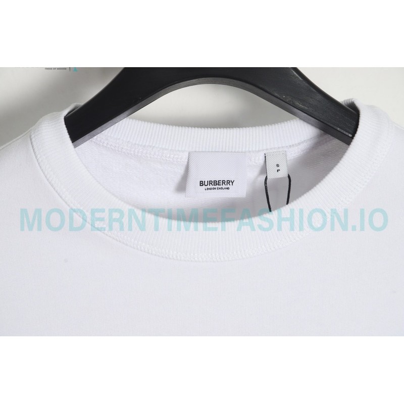 Burberry - 23FW Classic TB Letter Pressure Glue Round Neck Hoodie