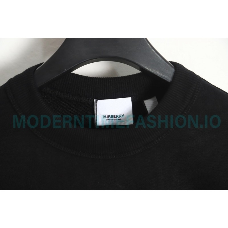 Burberry - 23FW Classic TB Letter Pressure Glue Round Neck Hoodie