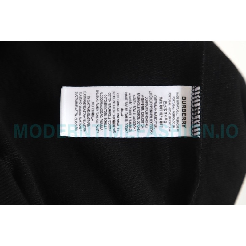 Burberry - 23FW Classic TB Letter Pressure Glue Round Neck Hoodie