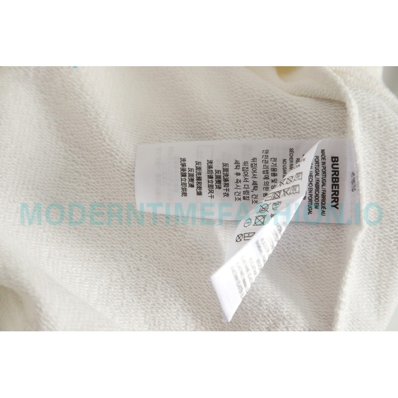 Burberry - Classic Foam Letter Printed Round Neck Hoodie