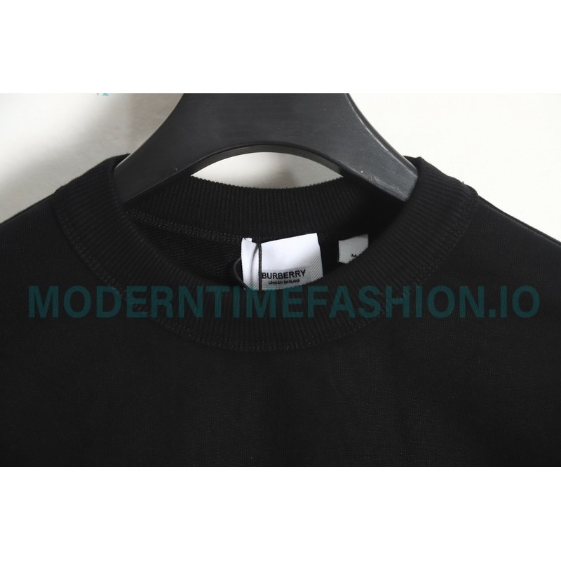 Burberry - Classic Foam Letter Printed Round Neck Hoodie