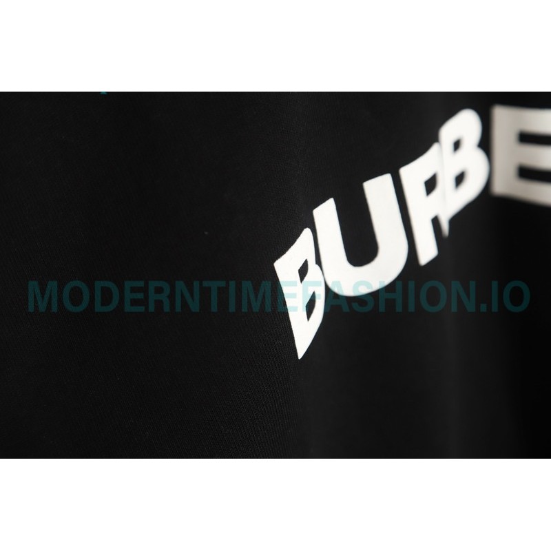 Burberry - Classic Foam Letter Printed Round Neck Hoodie
