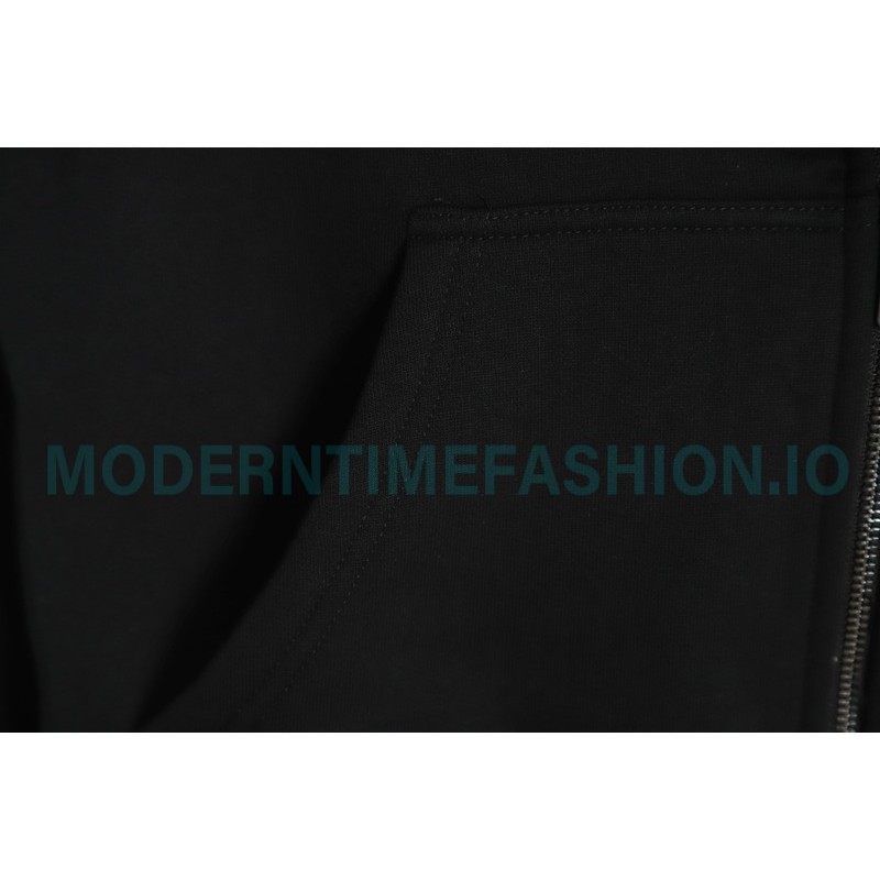 Burberry - 22FW Embroidered War Horse Hat Plaid Zipper Hoodie