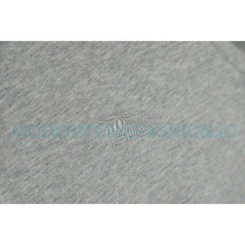 Burberry - 22FW Embroidered War Horse Hat Plaid Zipper Hoodie