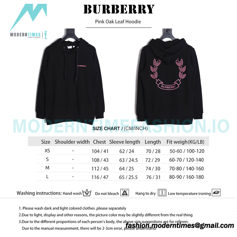Burberry - Pink Oak Leaf Hoodie