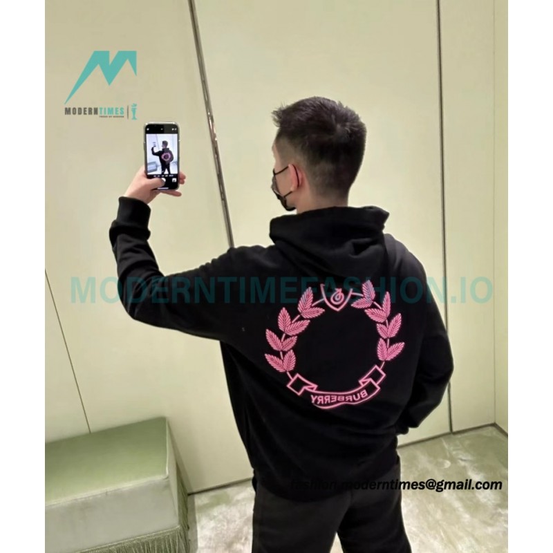 Burberry - Pink Oak Leaf Hoodie