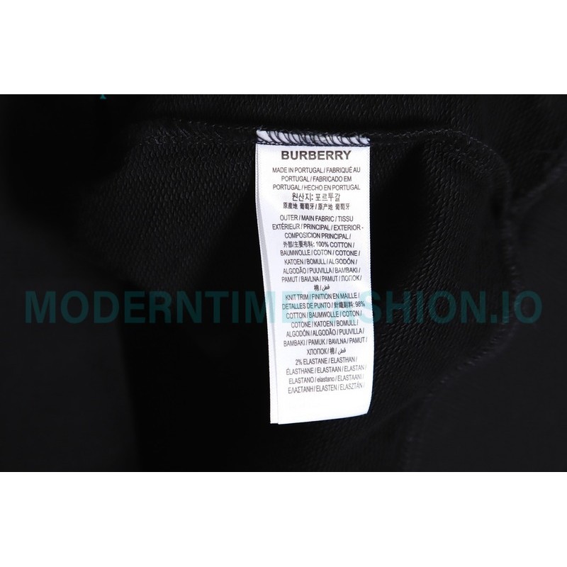 Burberry - 23FW Pressure Glue Small Label Round Neck Hoodie