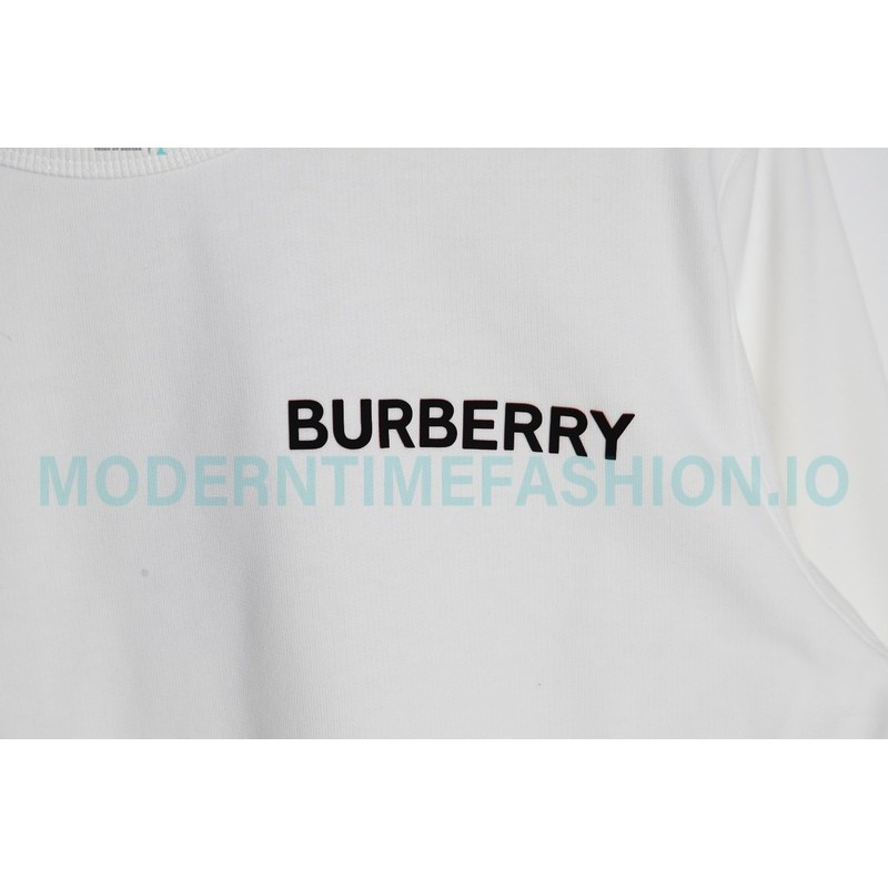Burberry - 23FW Pressure Glue Small Label Round Neck Hoodie