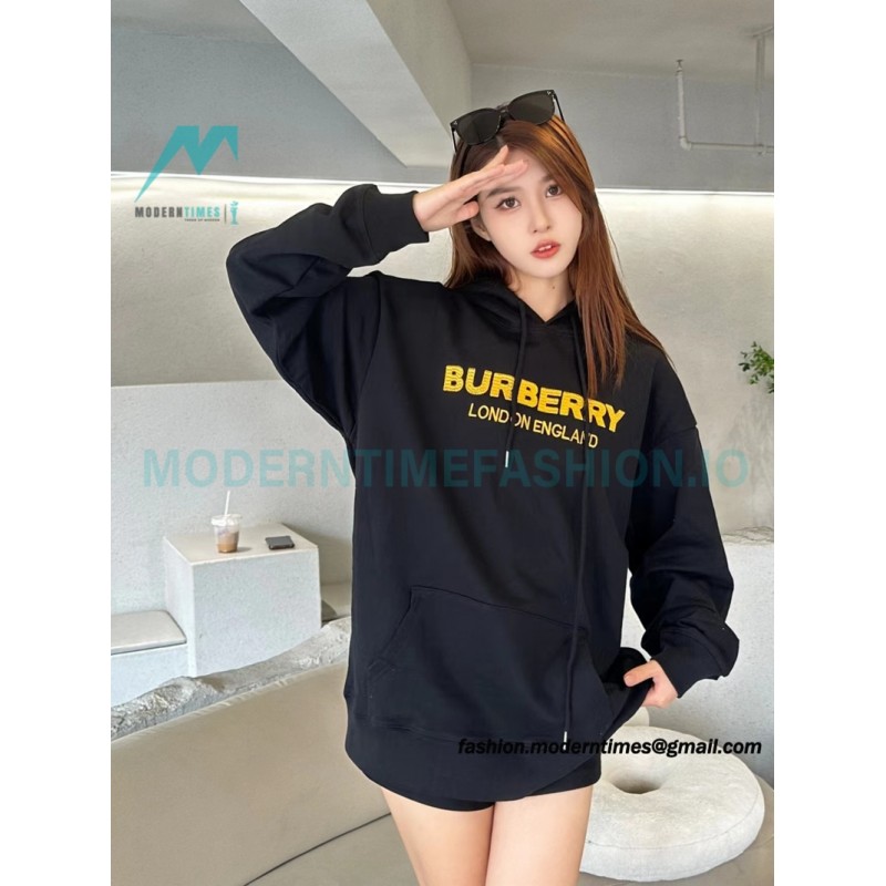  Burberry - 23FW Tatami Embroidery Hoodie