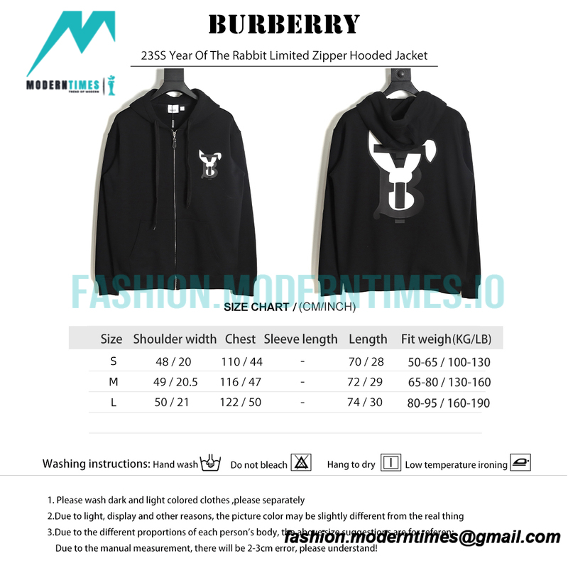 Burberry - 23SS Year Of The Rabbit Limited Zipper Hooded Jacket