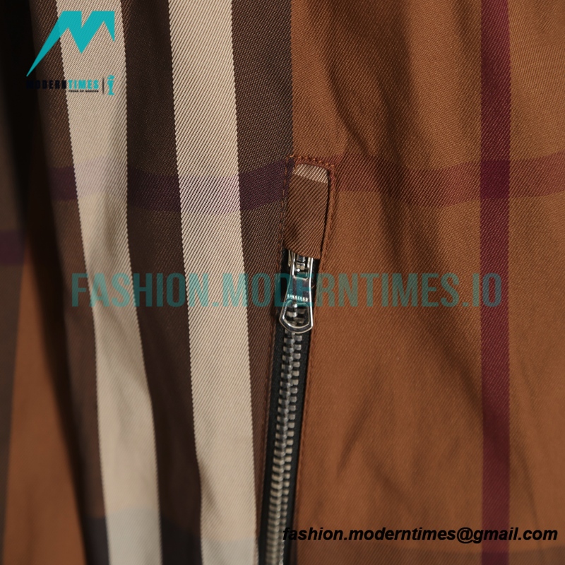 Burberry - Rubber Nameplate Brown Large Check Double-sided Jacket