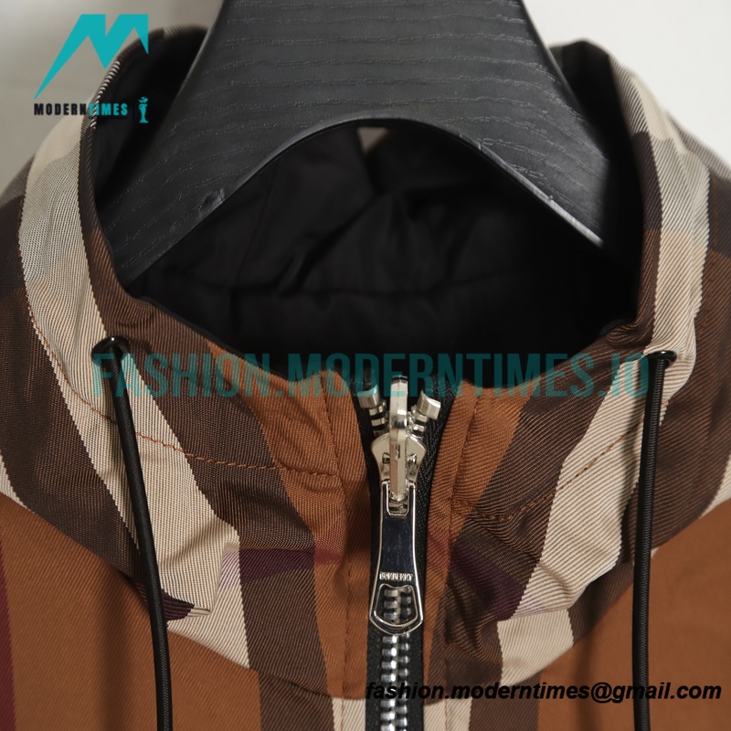 Burberry - Rubber Nameplate Brown Large Check Double-sided Jacket