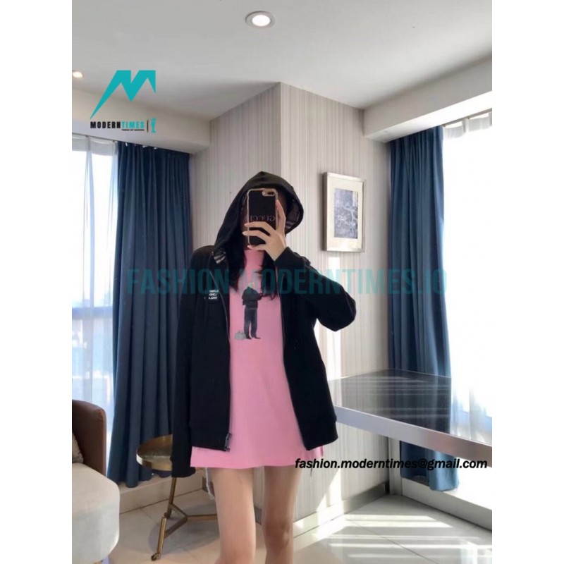 Burberry - 21Fw Silicone Logo Inner Check hooded coat