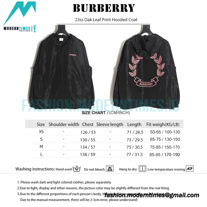 Burberry - 23ss Oak Leaf Print Hooded Coat