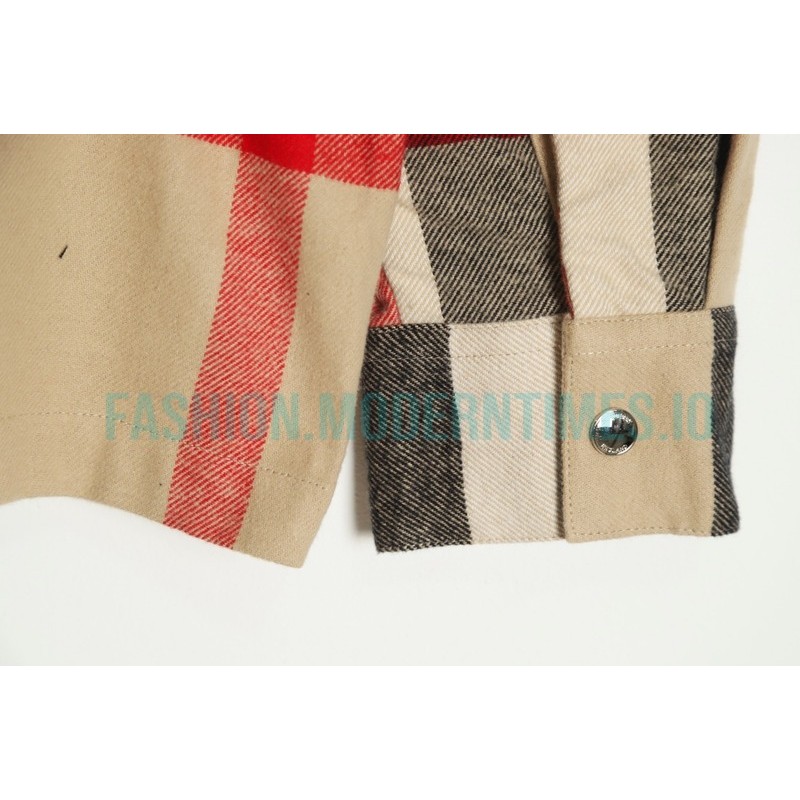 Burberry - 22FW Checked Wool Zipper Shirt Coat