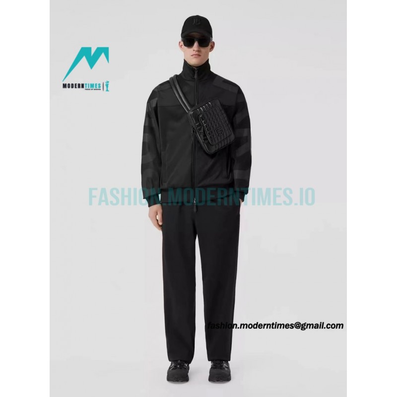 Burberry - 22FW Logo Printed Sleeves Functional Zipper Jacket
