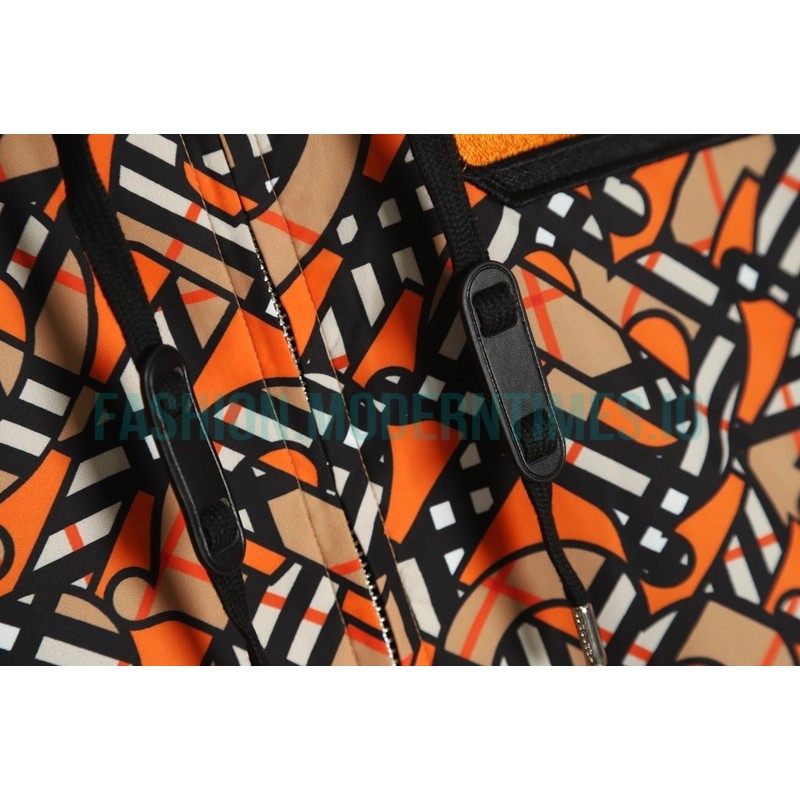 Burberry - 22FW Digital Printed Nylon Hooded Coat
