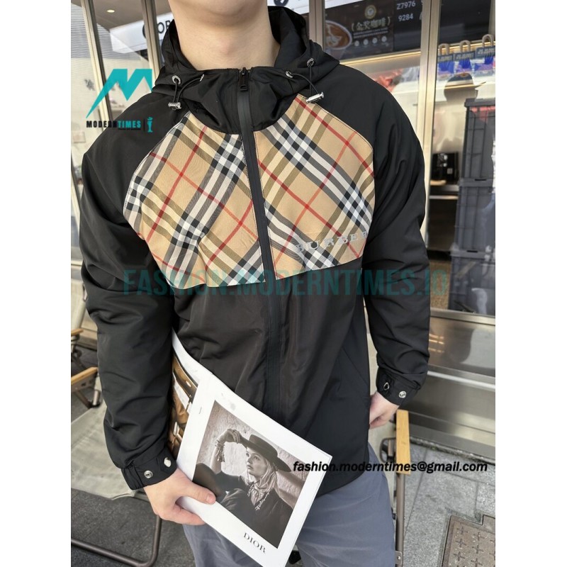 Burberry - Chest Check Logo Trench Coat