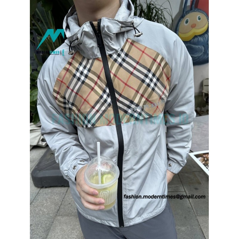 Burberry - Chest Check Logo Trench Coat