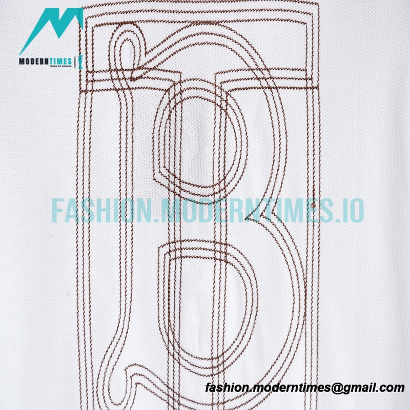 Burberry - 22ss Large Embroidered Short-sleeved Polo Back