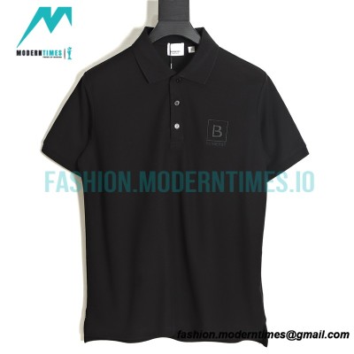 Burberry - 23SS Embroidered Short-sleeved Polo Shirt With B-line On The Front