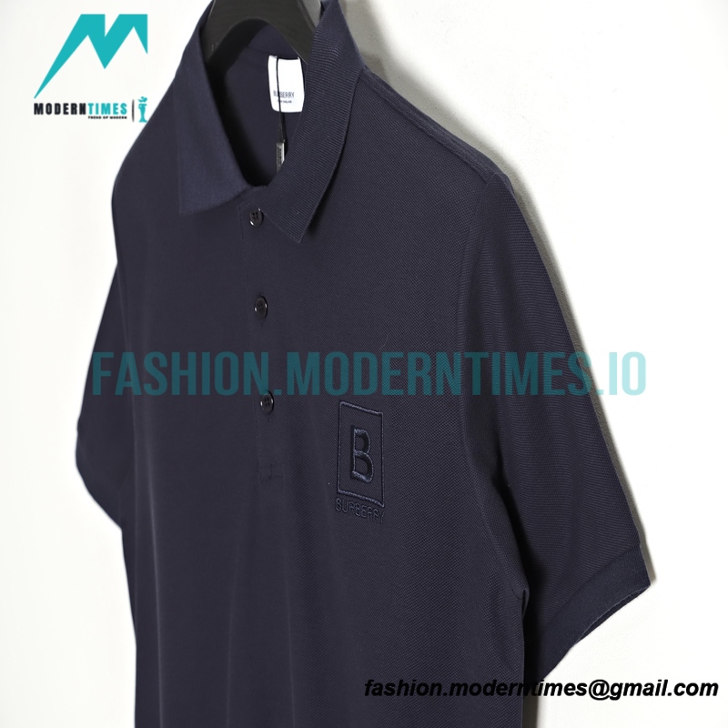 Burberry - 23SS Embroidered Short-sleeved Polo Shirt With B-line On The Front