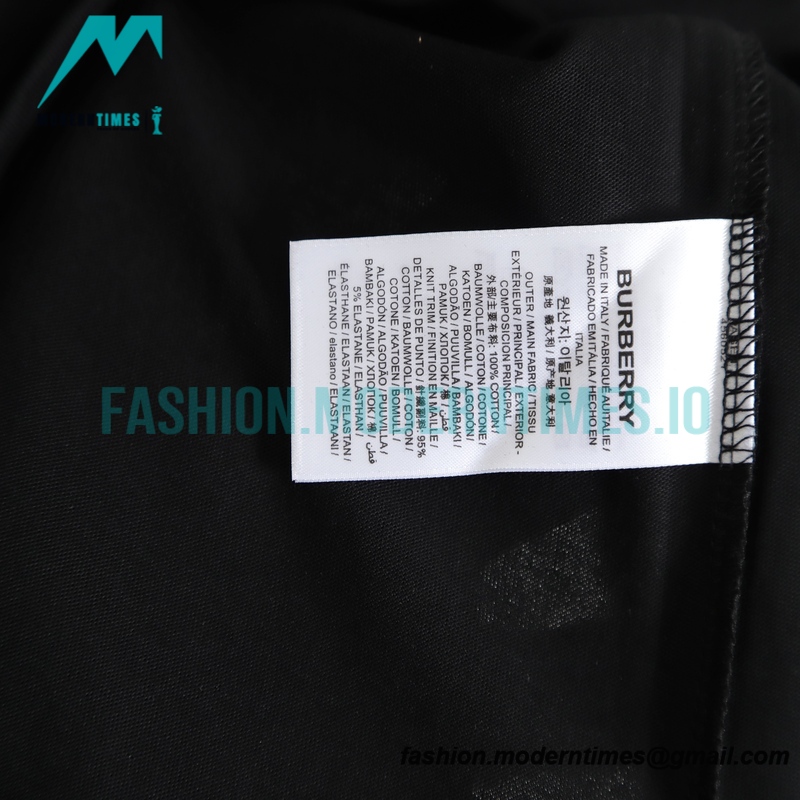 Burberry - 22ss Large Embroidered Short-sleeved Polo Back
