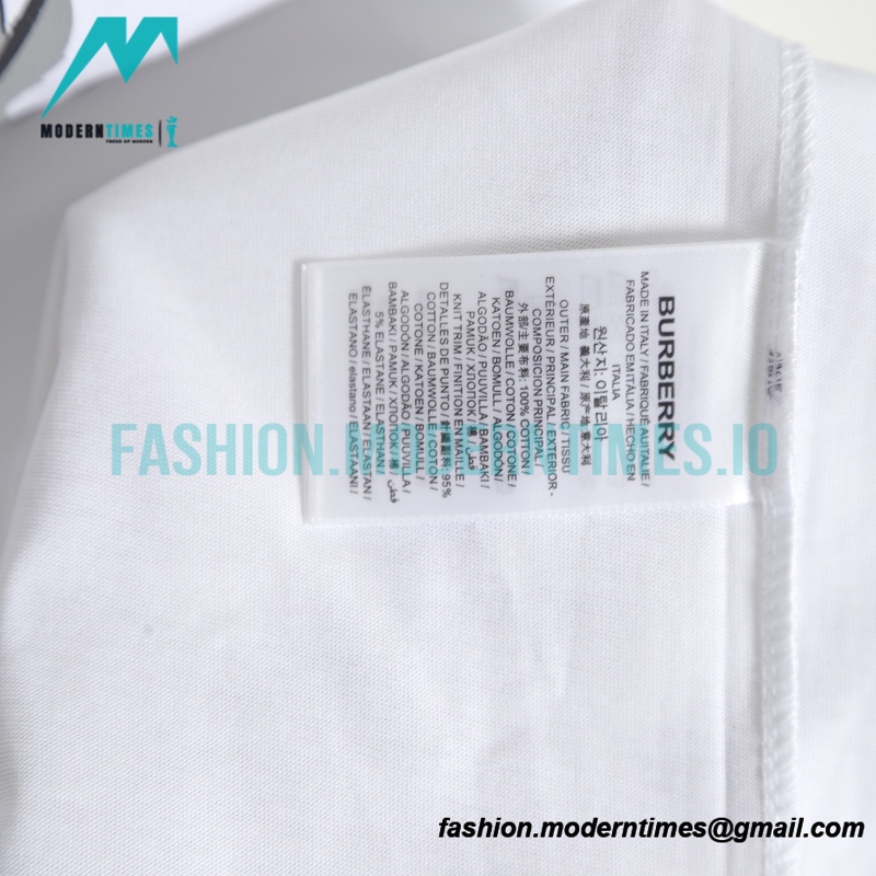 Burberry - 22ss Large Embroidered Short-sleeved Polo Back