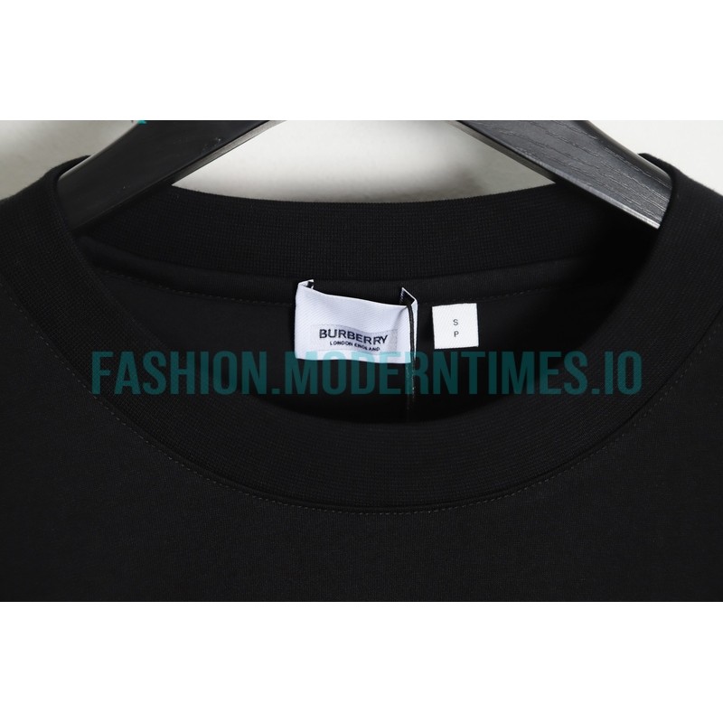 Burberry - 23SS Looped Towel Embroidered Short-sleeved T-shirt