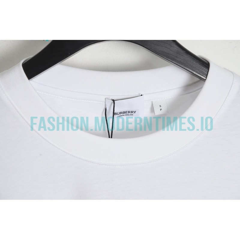 Burberry - 23SS Looped Towel Embroidered Short-sleeved T-shirt