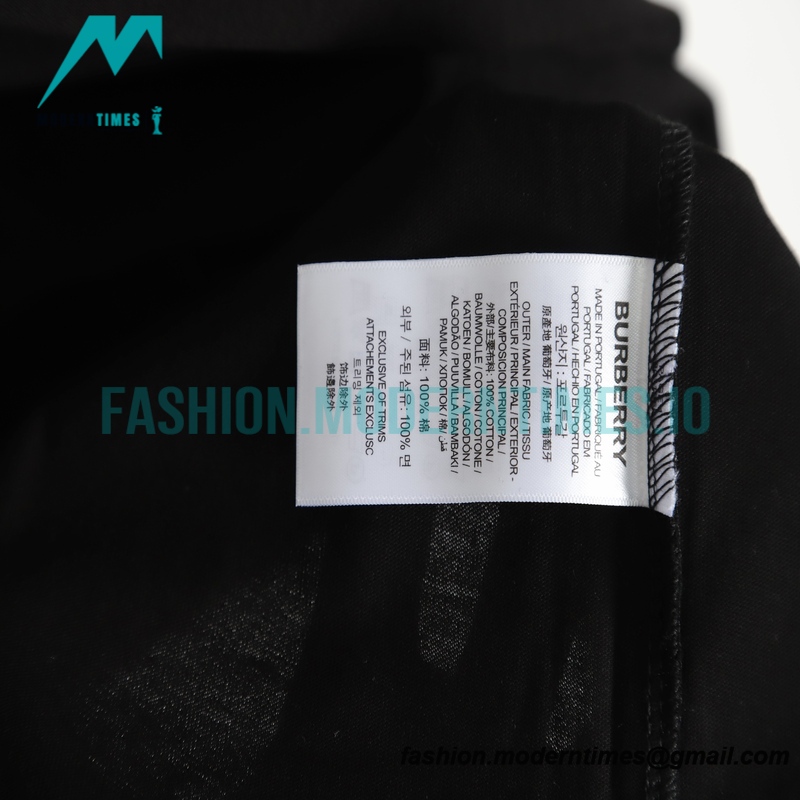 Burberry - 2022SS Circle Large Embroidered Short-sleeved T-shirt