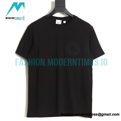 Burberry - 2022SS Circle Large Embroidered Short-sleeved T-shirt