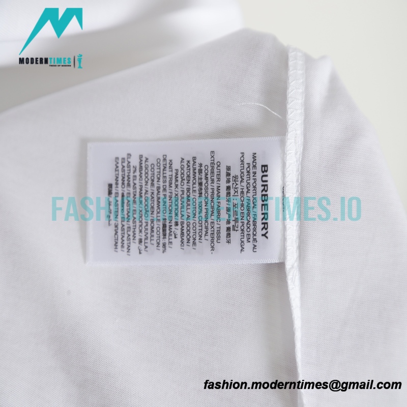 Burberry - 23SS Stereoscopic Geometric Embroidered Short-sleeved T-shirt