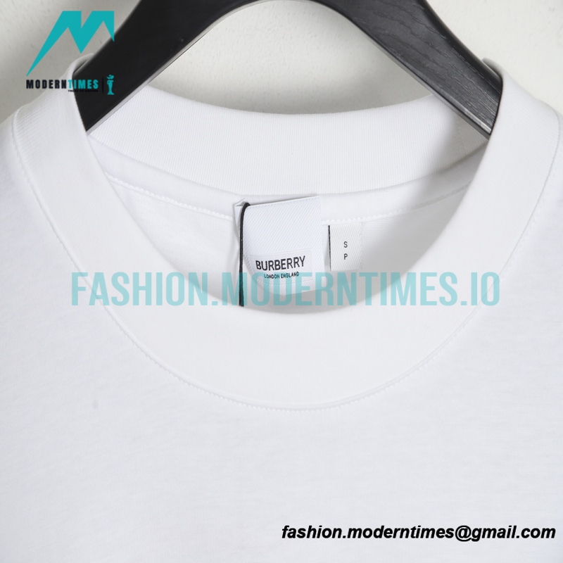 Burberry - 23SS Stereoscopic Geometric Embroidered Short-sleeved T-shirt
