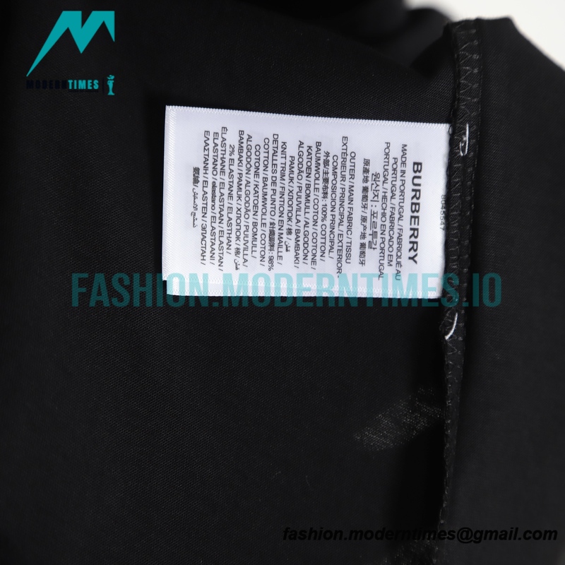 Burberry - 23SS Stereoscopic Geometric Embroidered Short-sleeved T-shirt