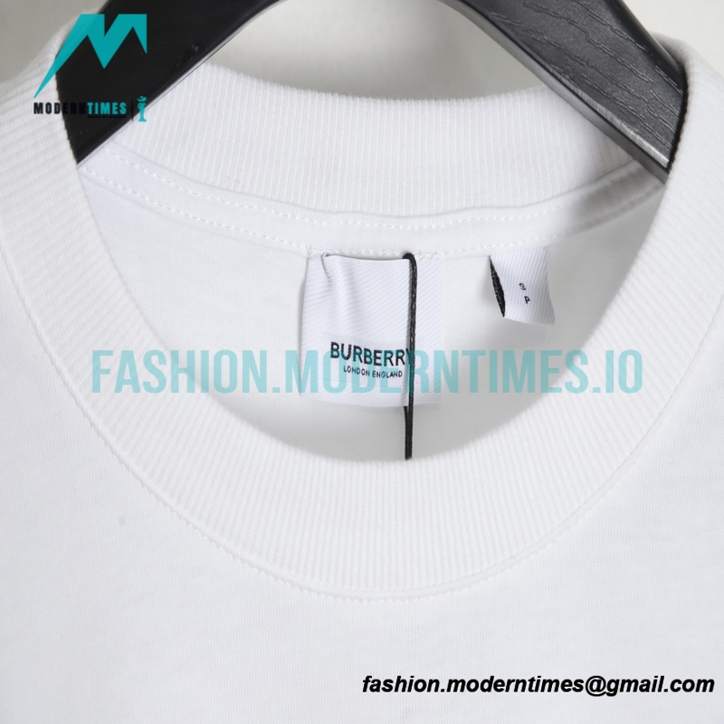 Burberry - 23SS Embroidered Wheat Spike Short-sleeved T-shirt
