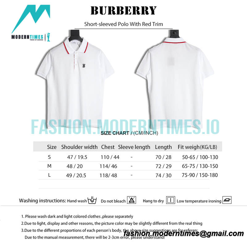 Burberry - 23SS B Letter Towel Embroidered 3-dimensional Letter Short-sleeved Polo Shirt