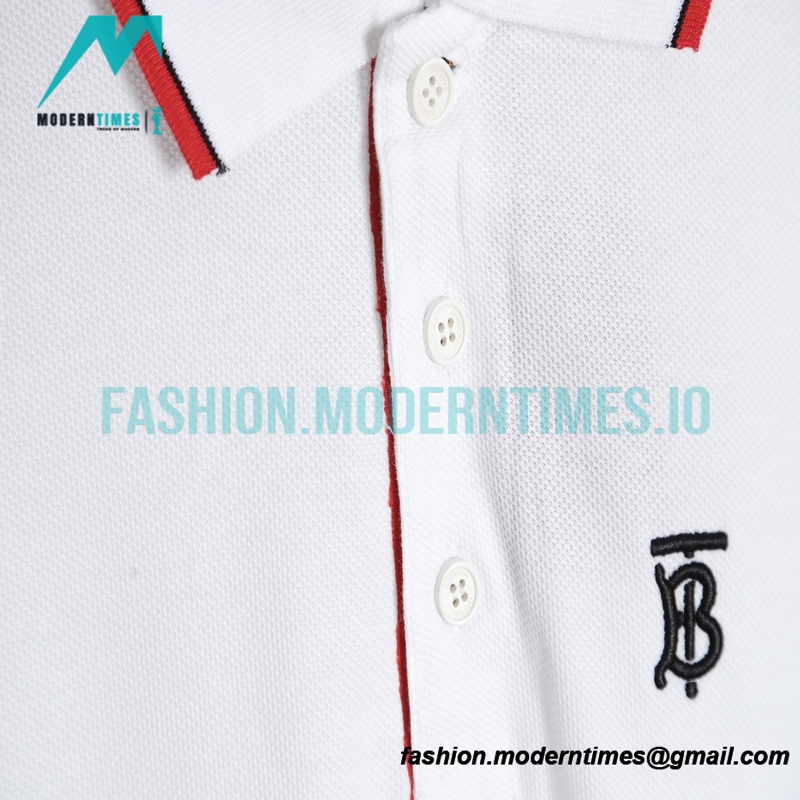 Burberry - 23SS B Letter Towel Embroidered 3-dimensional Letter Short-sleeved Polo Shirt