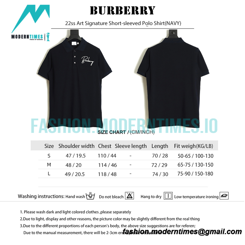 Burberry - 22ss Art Signature Short-sleeved Polo Shirt