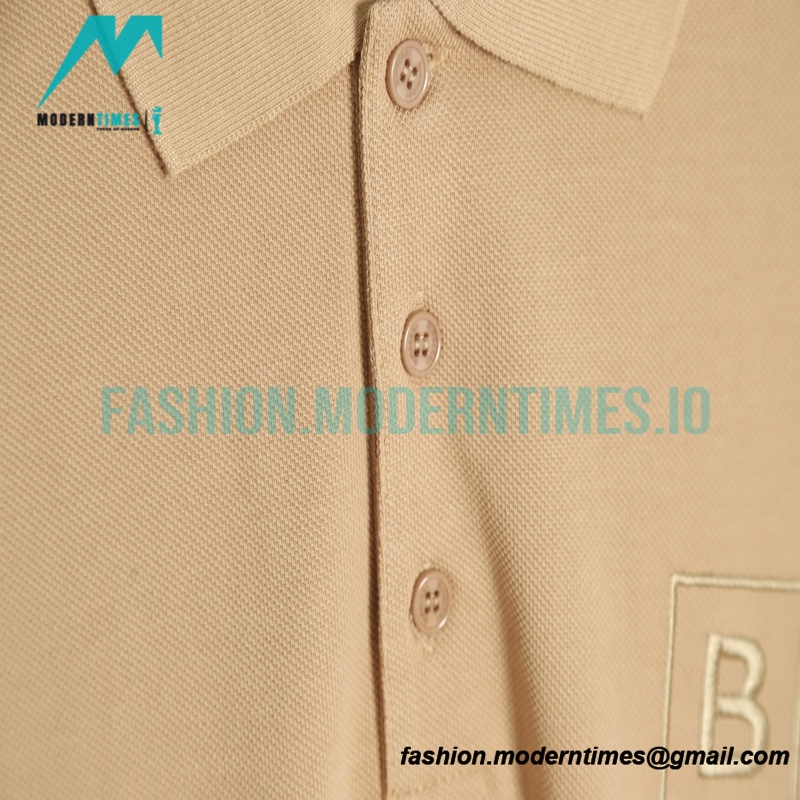 Burberry - 23SS Embroidered Short-sleeved Polo With B-line Front