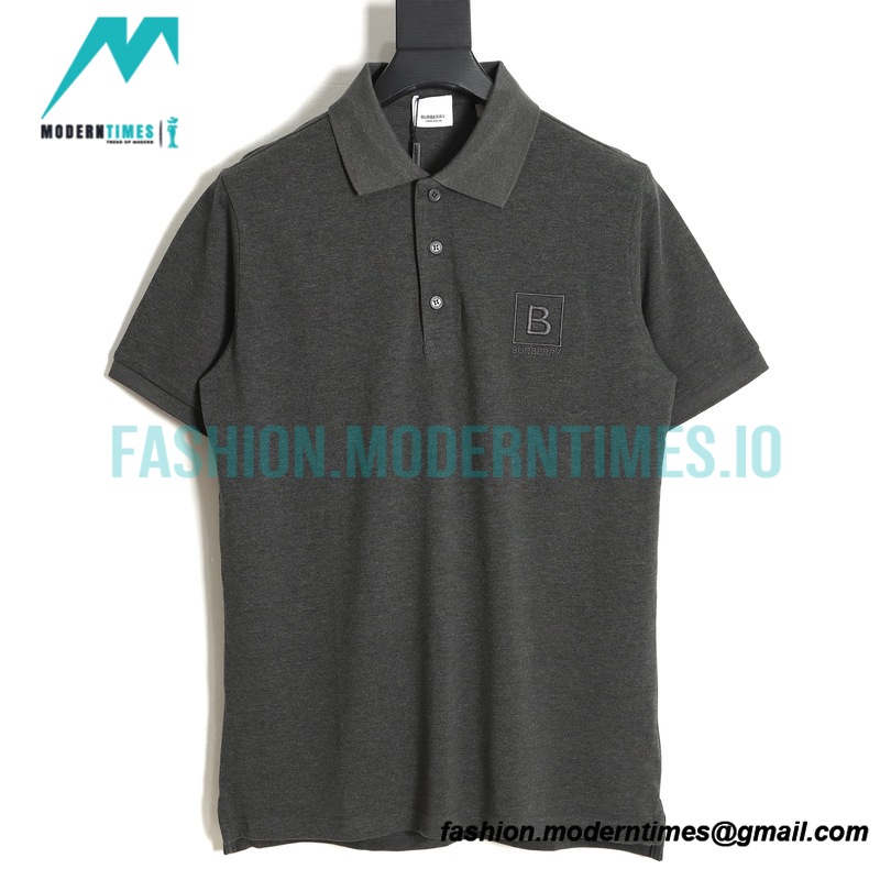 Burberry - 23SS Embroidered Short-sleeved Polo With B-line Front