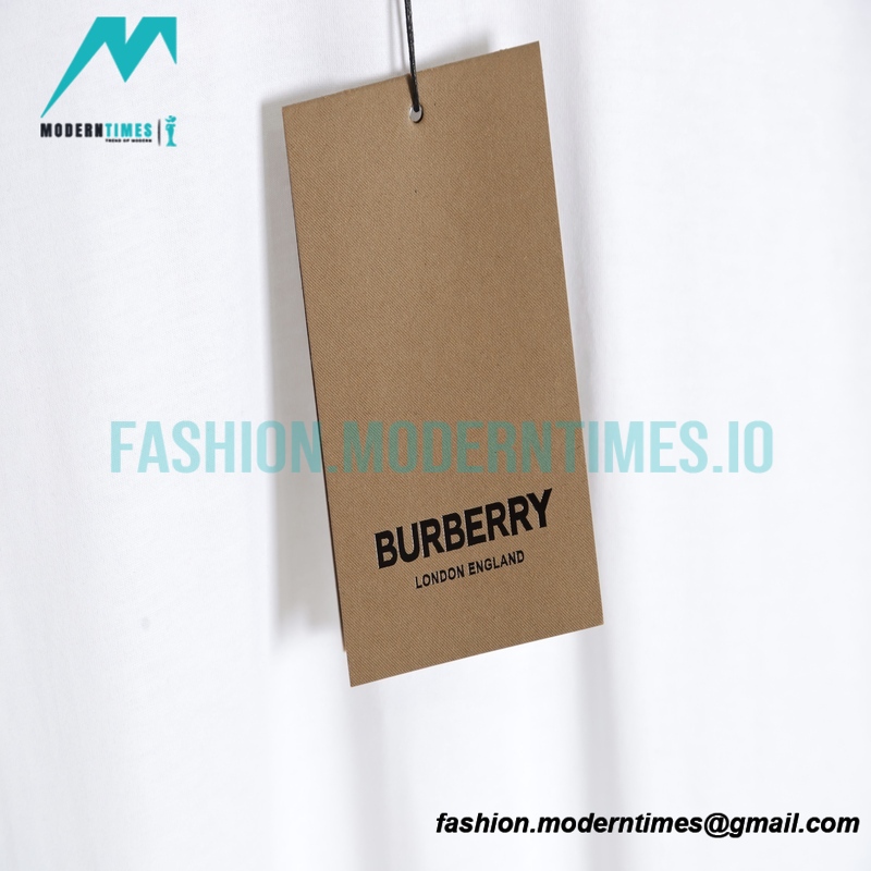 Burberry - Classic Plaid Sleeve Stitched Short Sleeve T-shirt