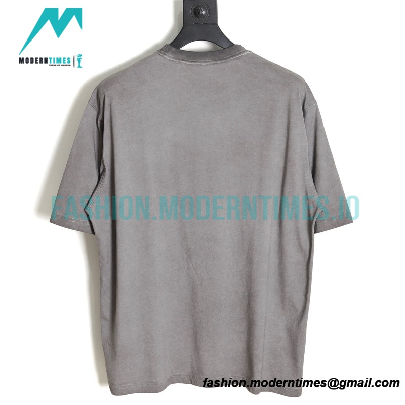  Burberry - 23SS Dirty Wash Hand Lettered Short-sleeved T-shirt