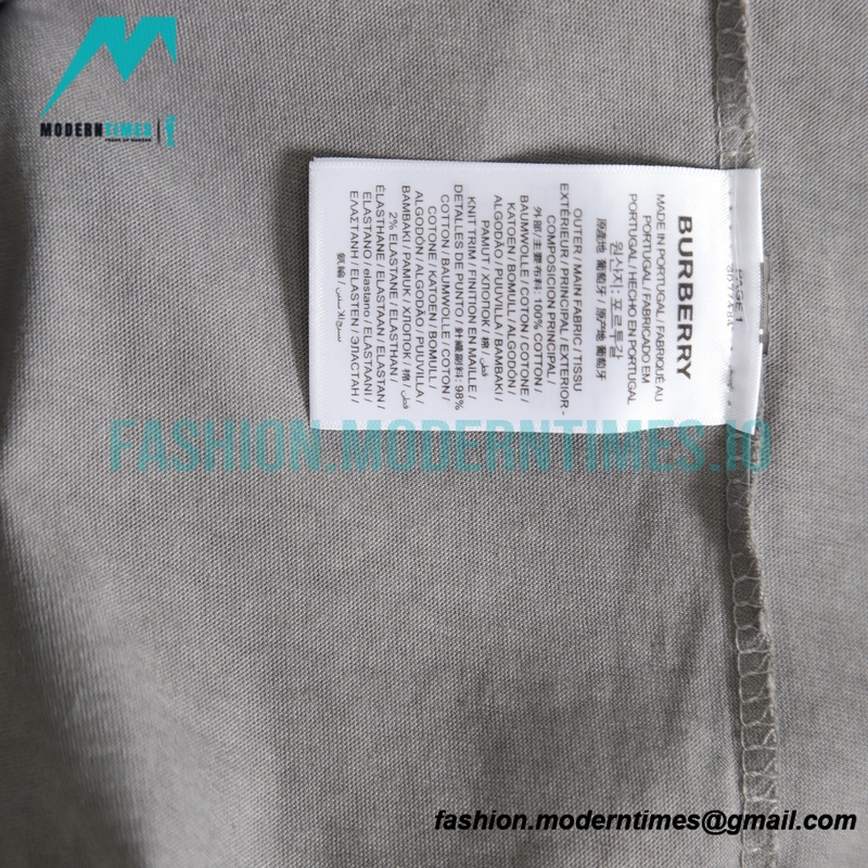  Burberry - 23SS Dirty Wash Hand Lettered Short-sleeved T-shirt