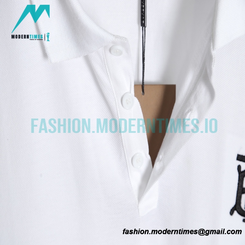 Burberry -Classic TB Embroidered Logo Short-sleeved Polo Shirt