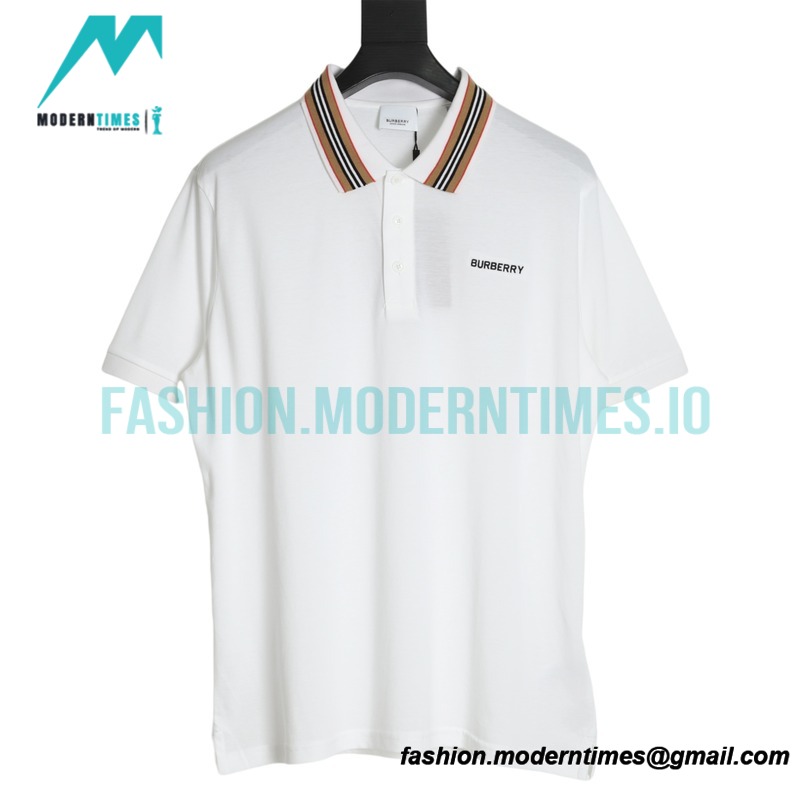 Burberry - 22ss Collar Classic Striped Elements Polo Short Sleeves