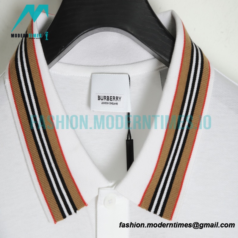Burberry - 22ss Collar Classic Striped Elements Polo Short Sleeves