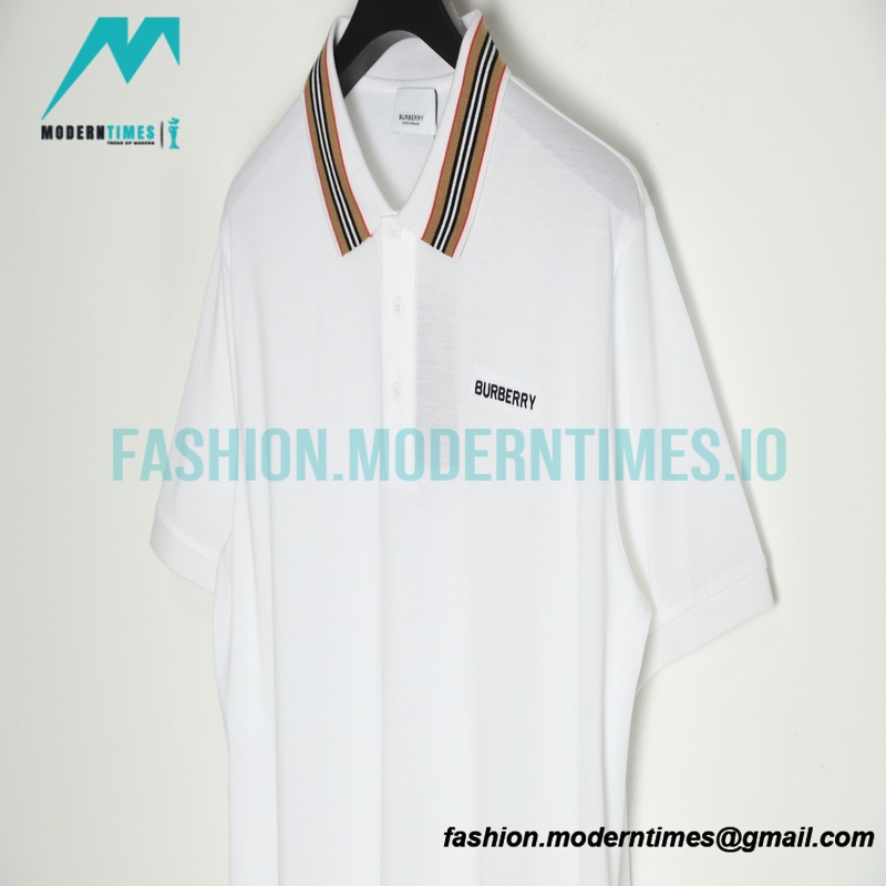 Burberry - 22ss Collar Classic Striped Elements Polo Short Sleeves