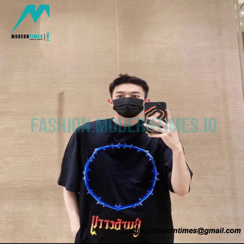 Burberry - 23SS Short Sleeve T-shirt With Circle Print Of Thorn Vine