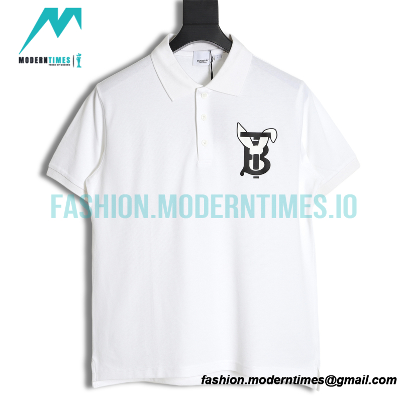 Burberry - 23SS Year Of The Rabbit Limited Short Sleeve Polo With Bunny Print